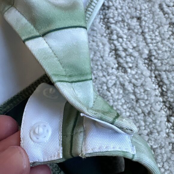 Making the Cut Bodysuit Womens Size 2X Green Printed Stretch Long Sleeve Plus - Picture 7 of 11